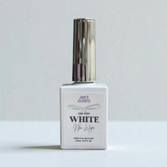 One Step White- Non-Wipe HEMA free Gel Polish