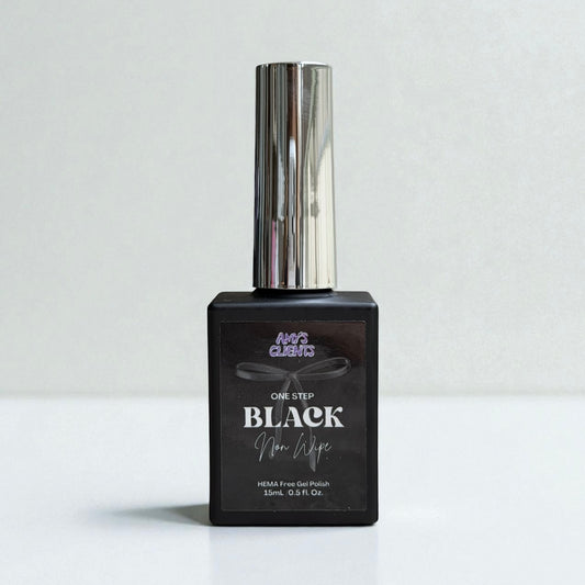 One Step Black - Non-Wipe HEMA free Gel Polish