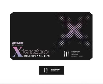 Round Xtension Full Cover Nail Tips