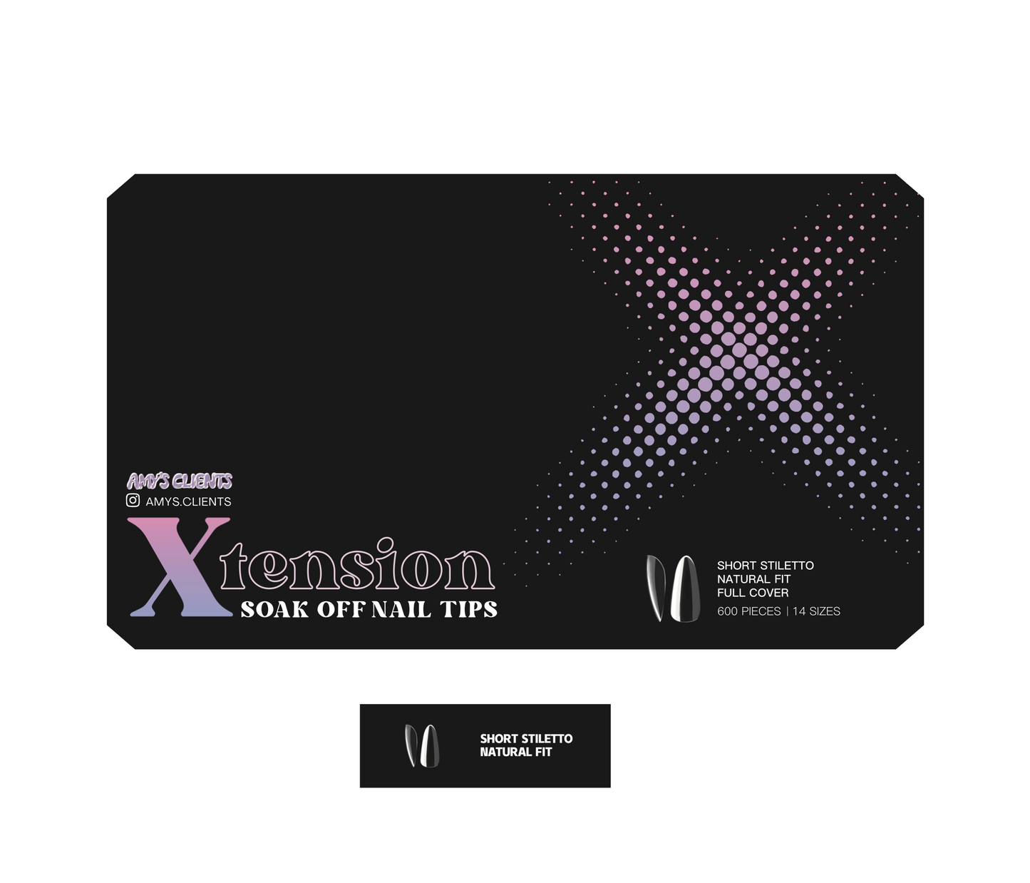 Stiletto Xtension Full Cover Nail Tips