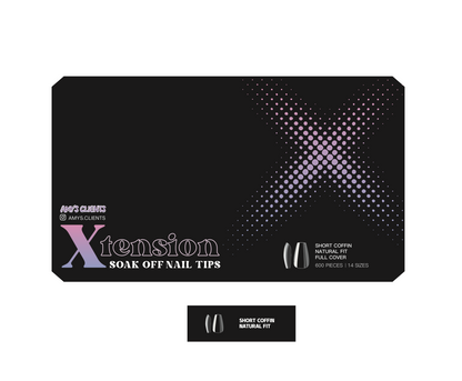 Coffin Xtension Full Cover Nail Tips