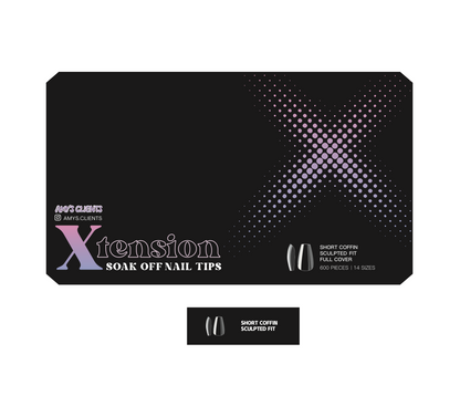 Coffin Xtension Full Cover Nail Tips