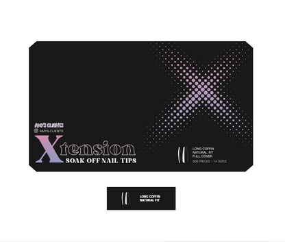 Coffin Xtension Full Cover Nail Tips