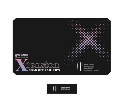 Coffin Xtension Full Cover Nail Tips