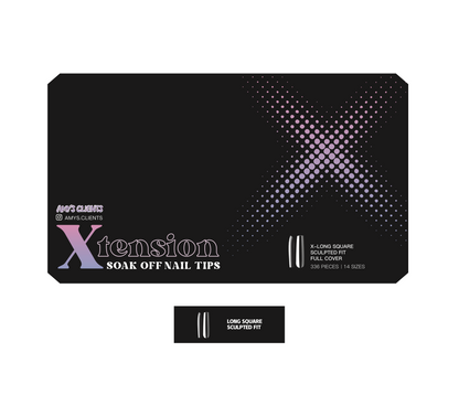 Square Xtension Full Cover Nail Tips