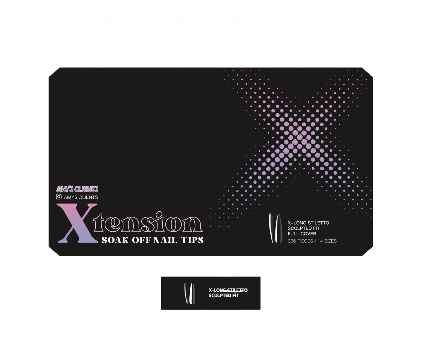 Stiletto Xtension Full Cover Nail Tips