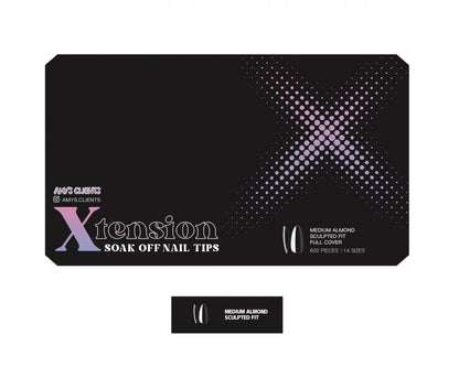 Almond Xtension Full Cover Nail Tips