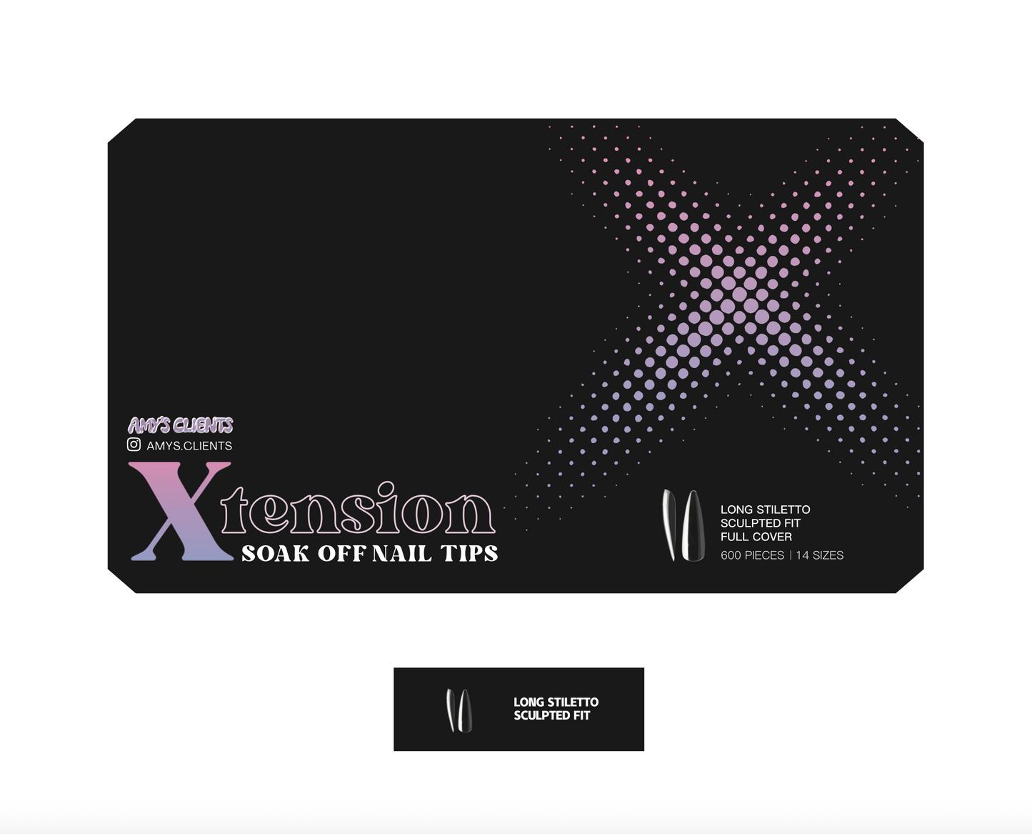 Stiletto Xtension Full Cover Nail Tips