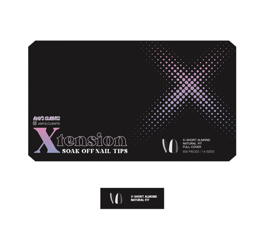 Almond Xtension Full Cover Nail Tips