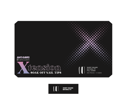 Square Xtension Full Cover Nail Tips