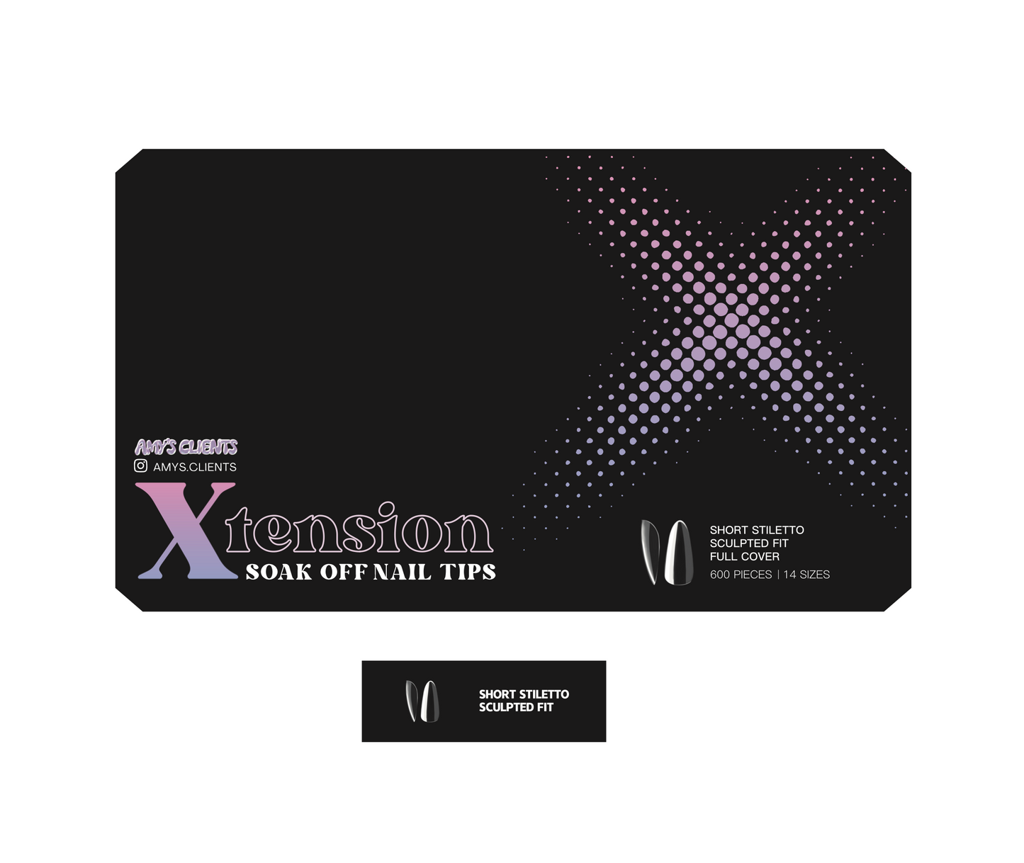 Stiletto Xtension Full Cover Nail Tips