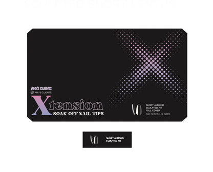 Almond Xtension Full Cover Nail Tips